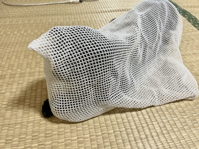 clothes in laundry net