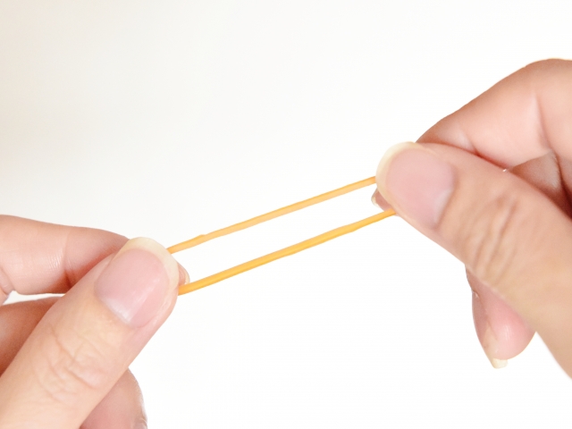 When there’s only one rubber band left, it suddenly starts acting high and mighty.