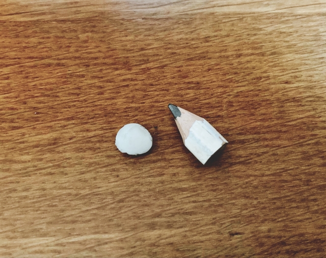 The eraser does the most work at the very end.
