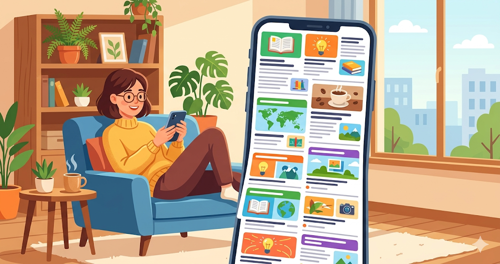 Imagine a smartphone's "read later" list filled with tons of articles.